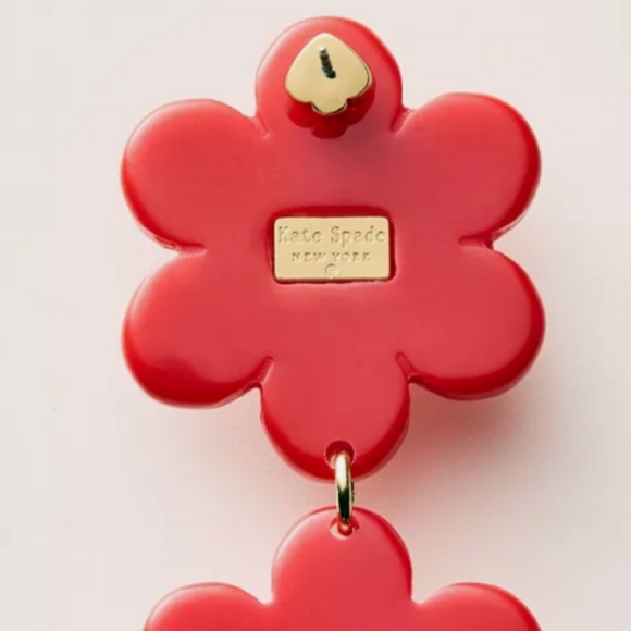 Floral Linear Earrings - kate spade new york x Target Red Limited Edition - Picture 2 of 7